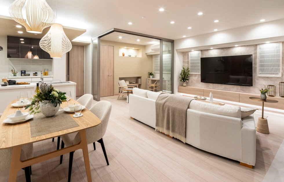 Living Dining Kitchen