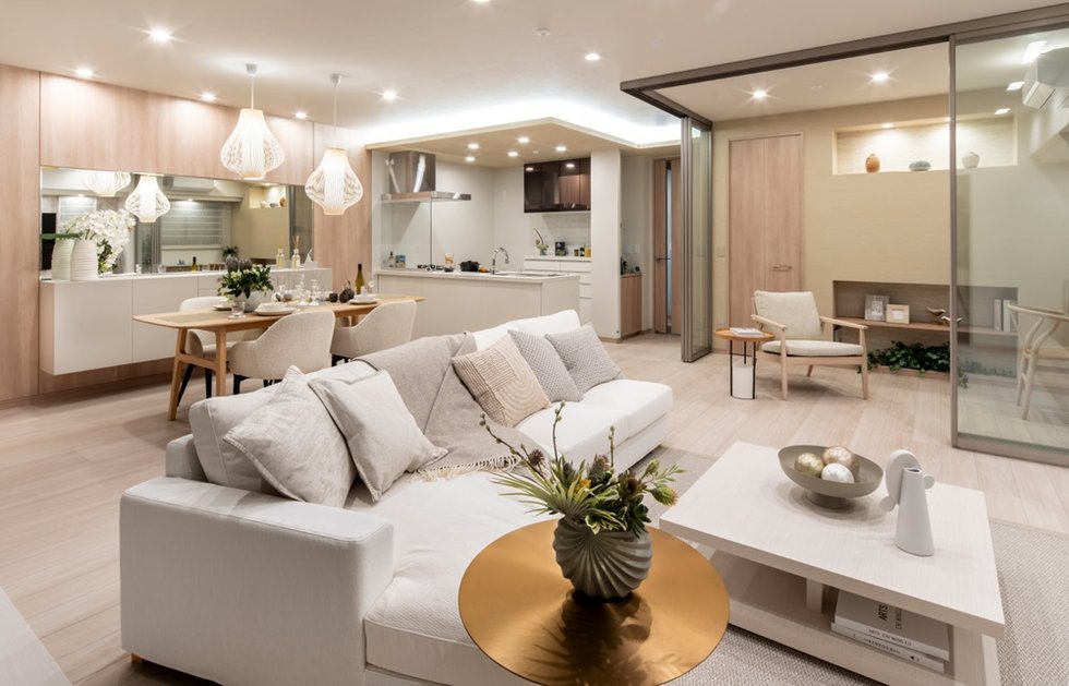 Living Dining Kitchen