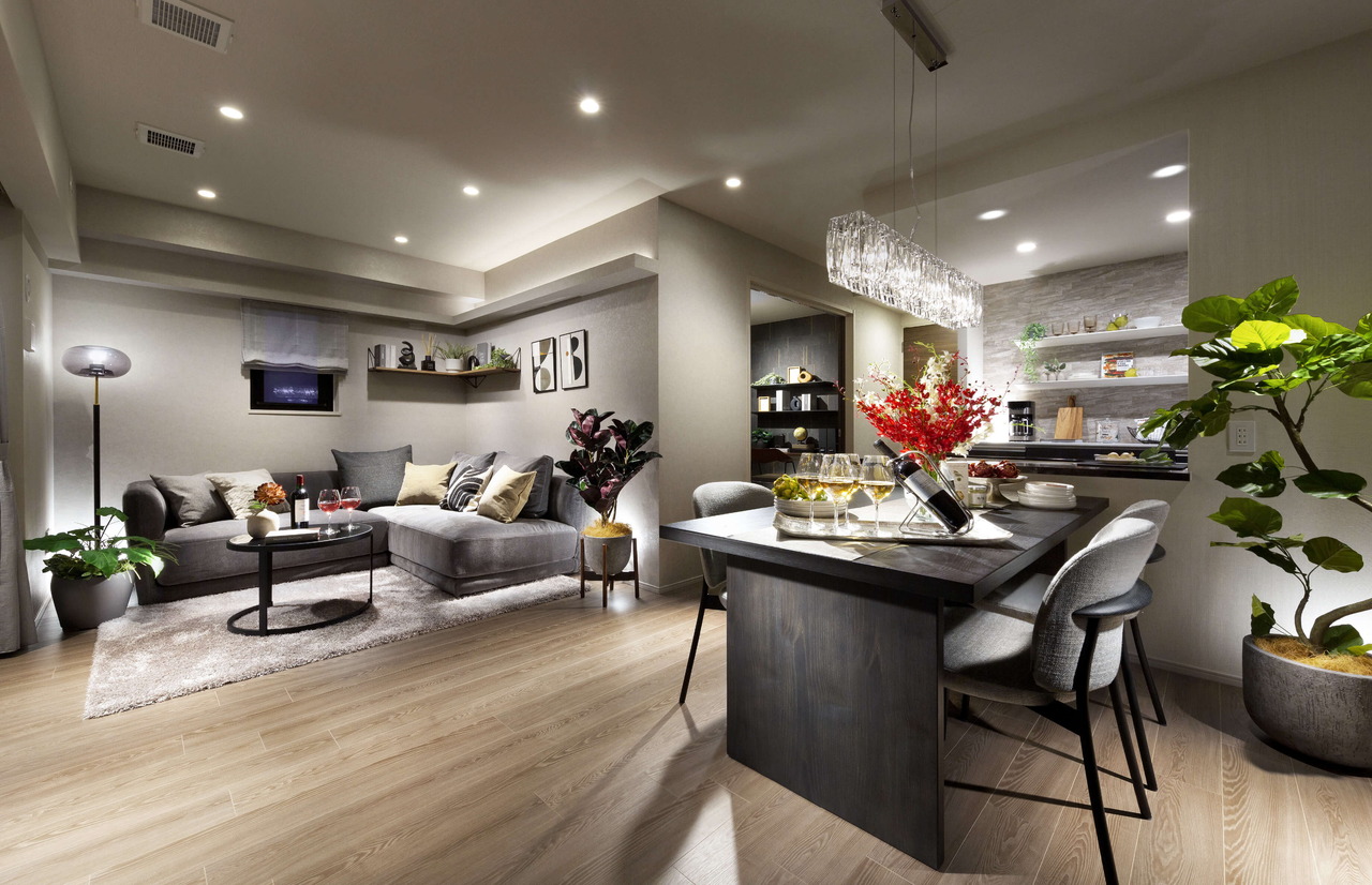 LIVING DINING KITCHEN