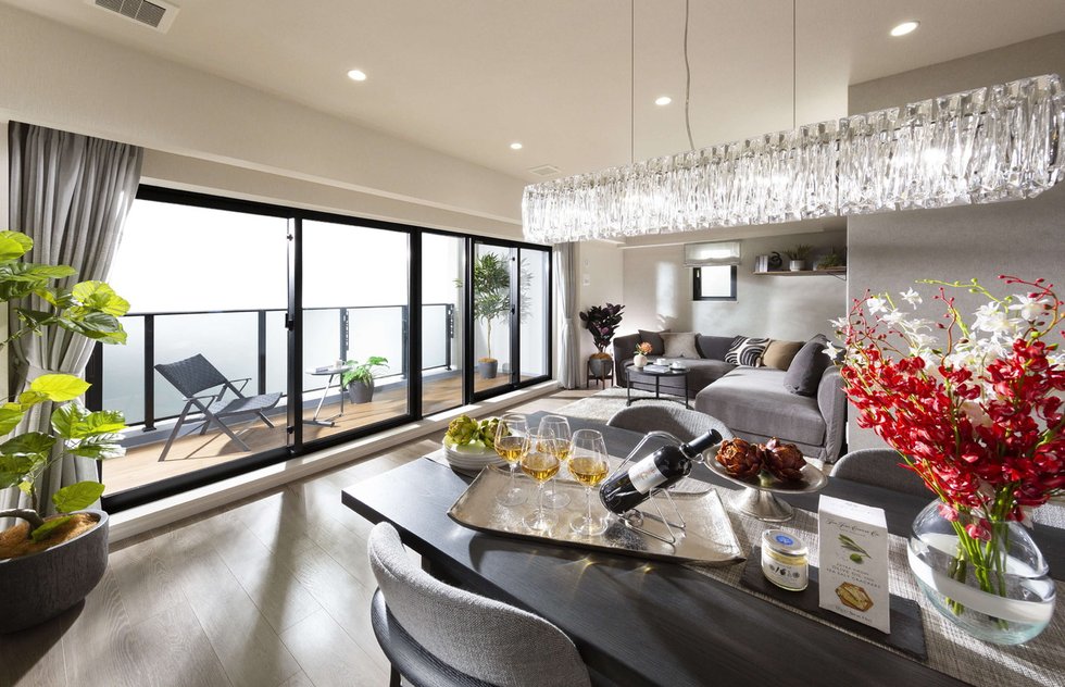 LIVING DINING KITCHEN