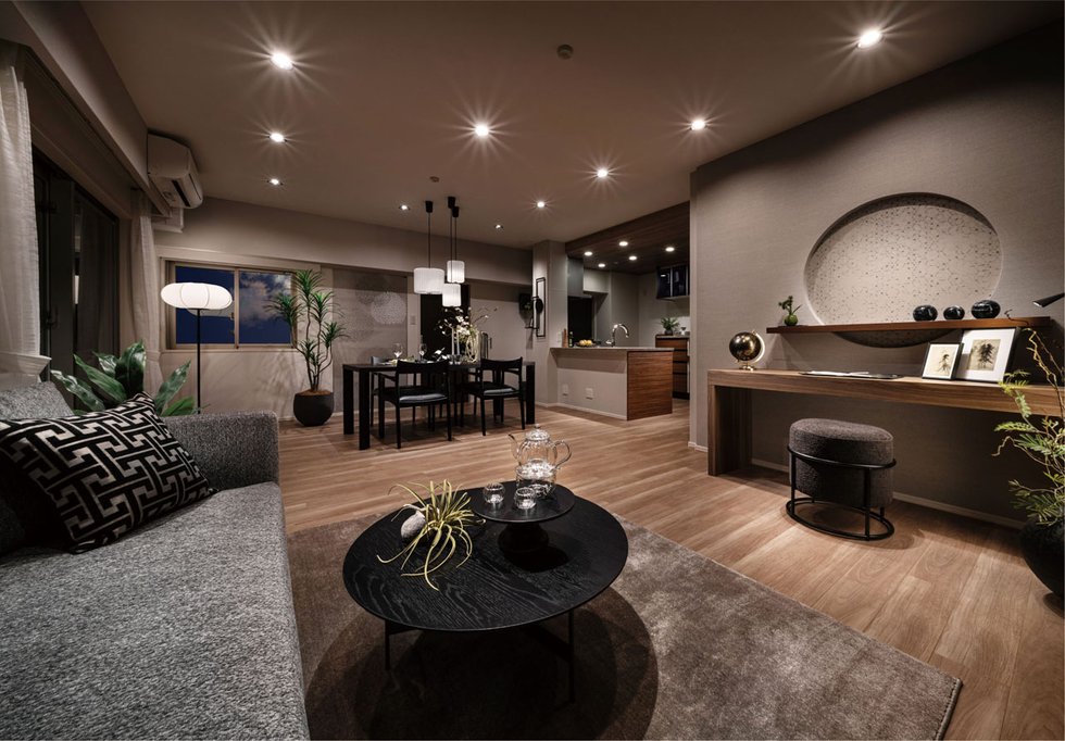 Living Dining Kitchen