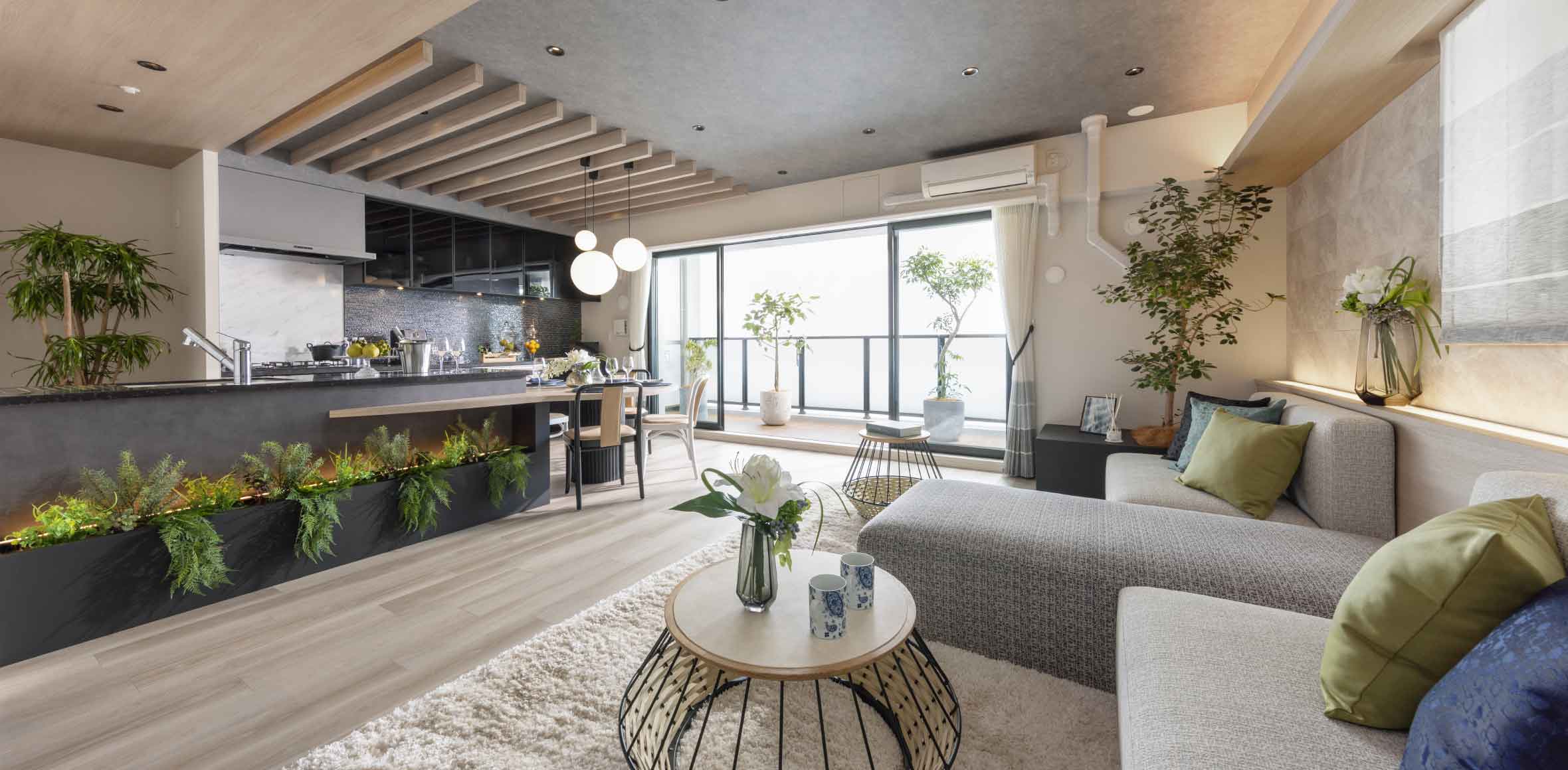 Living Dining Kitchen