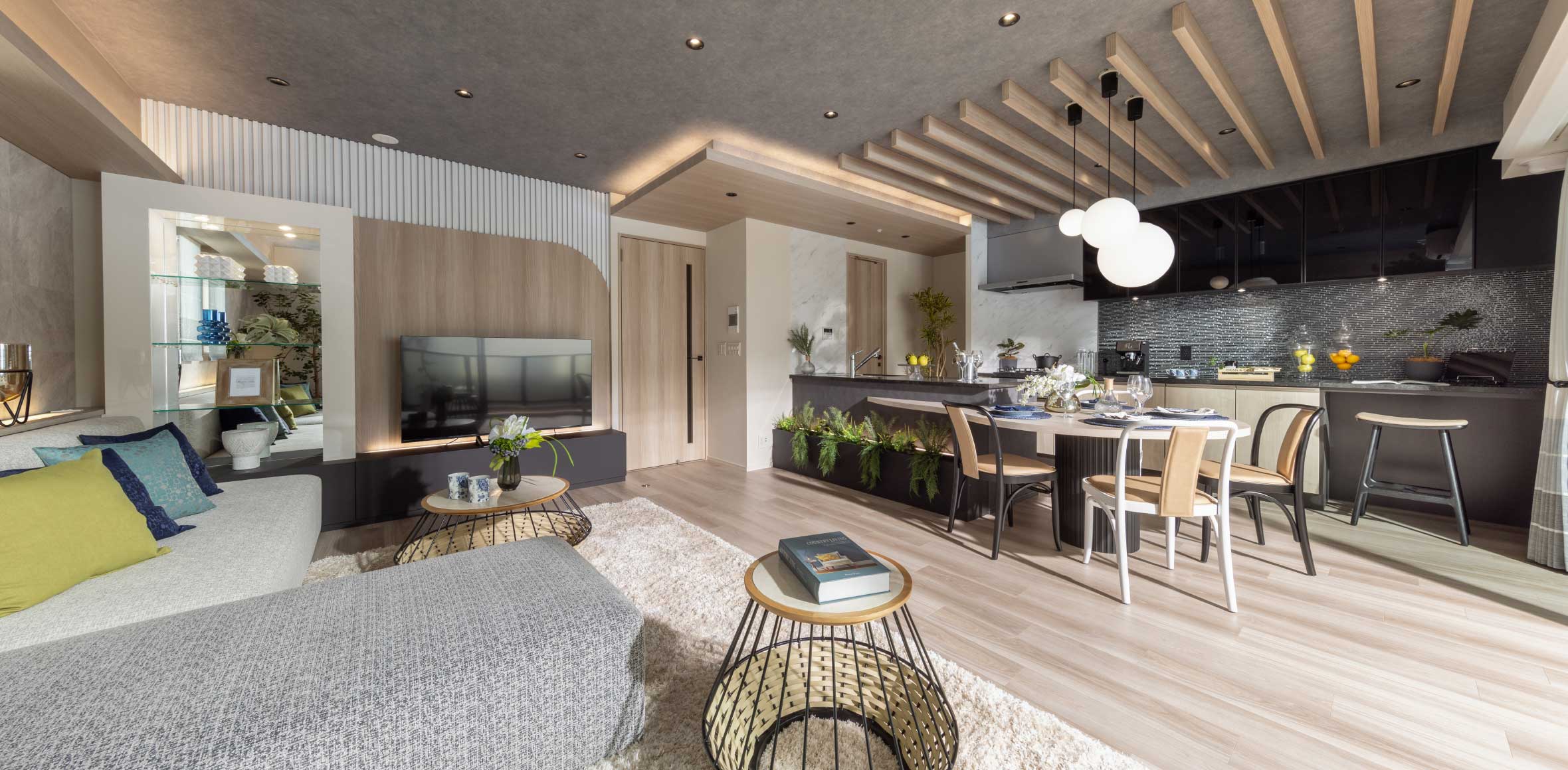 Living Dining Kitchen