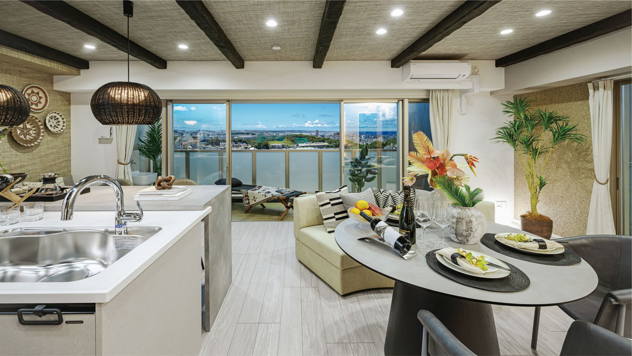 LIVING DINING KITCHEN