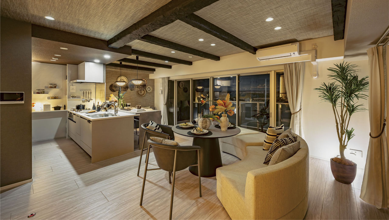 LIVING DINING KITCHEN