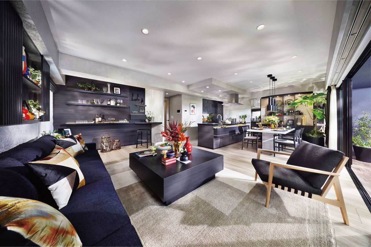 LIVING DINING KITCHEN