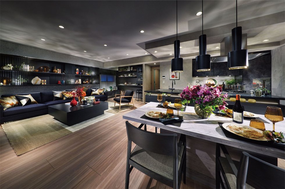 LIVING DINING KITCHEN