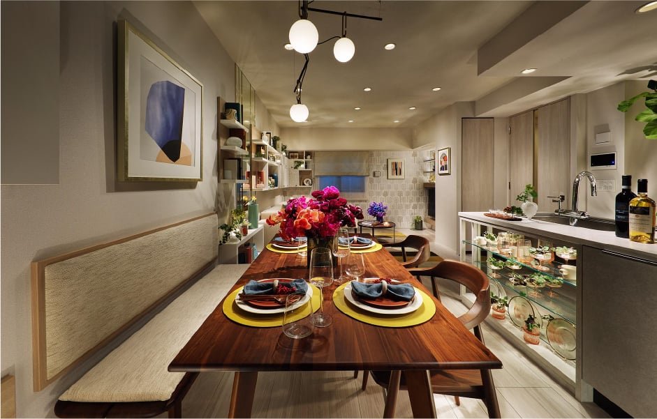LIVING DINING KITCHEN