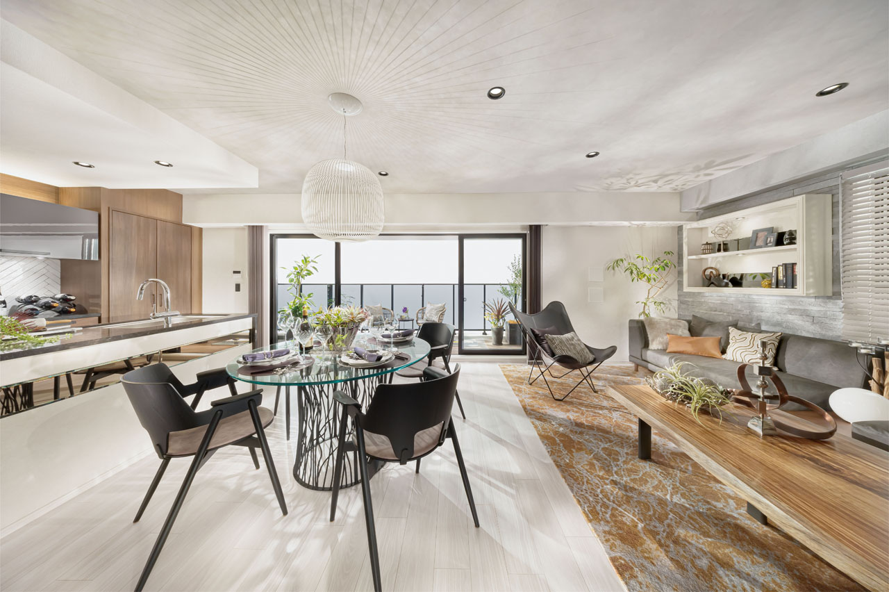 LIVING DINING KITCHEN