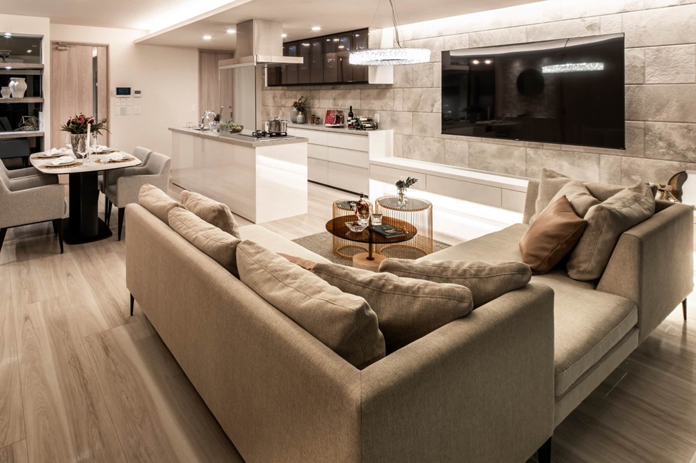 Living Dining Kitchen
