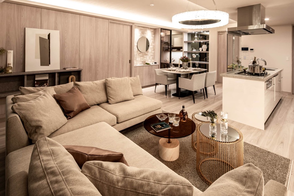 Living Dining Kitchen
