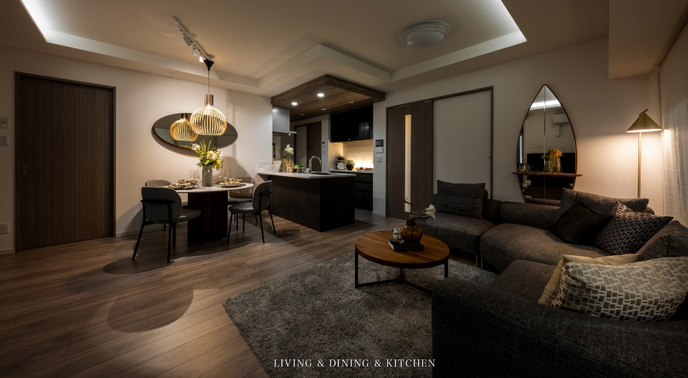 LIVING & DINING & KITCHEN