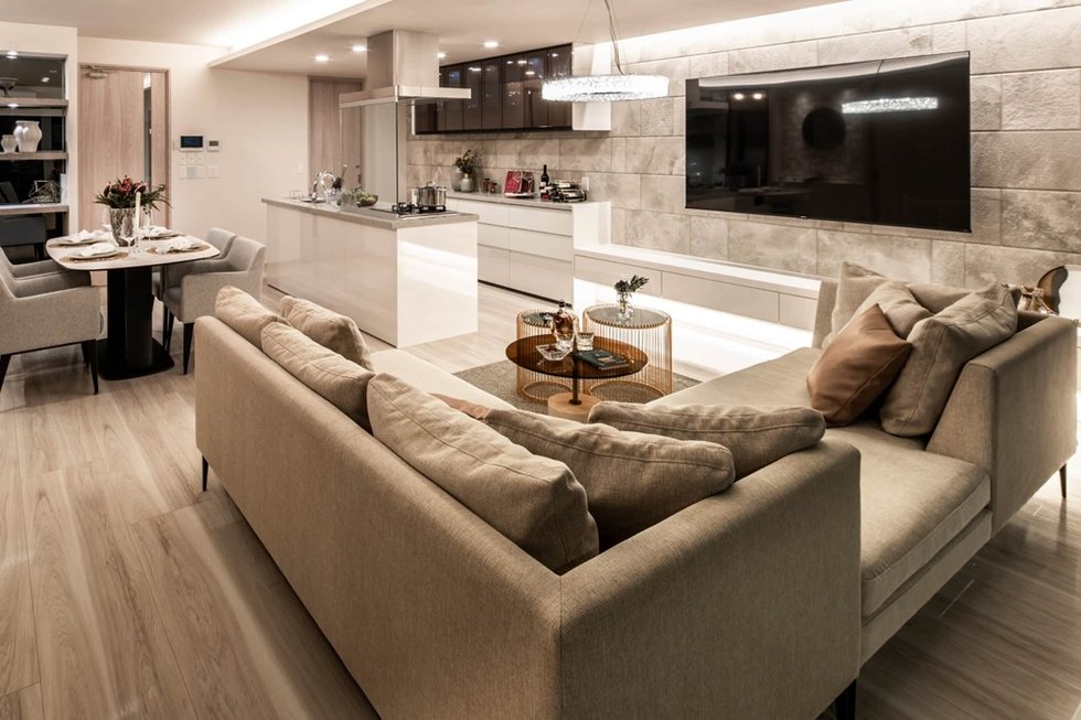 Living Dining Kitchen