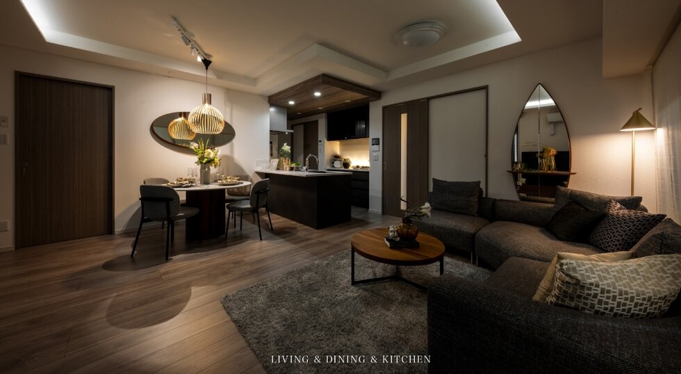 LIVING & DINING & KITCHEN