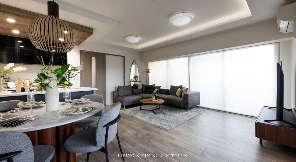 LIVING & DINING & KITCHEN