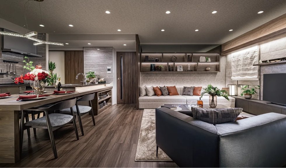 LIVING DINING KITCHEN