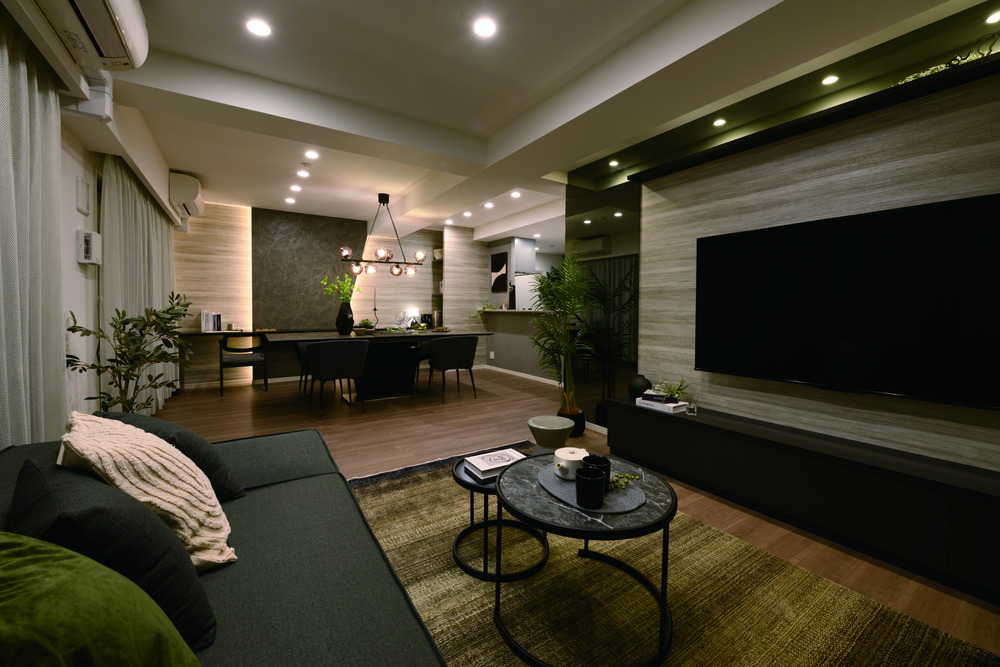 Living Dining Kitchen