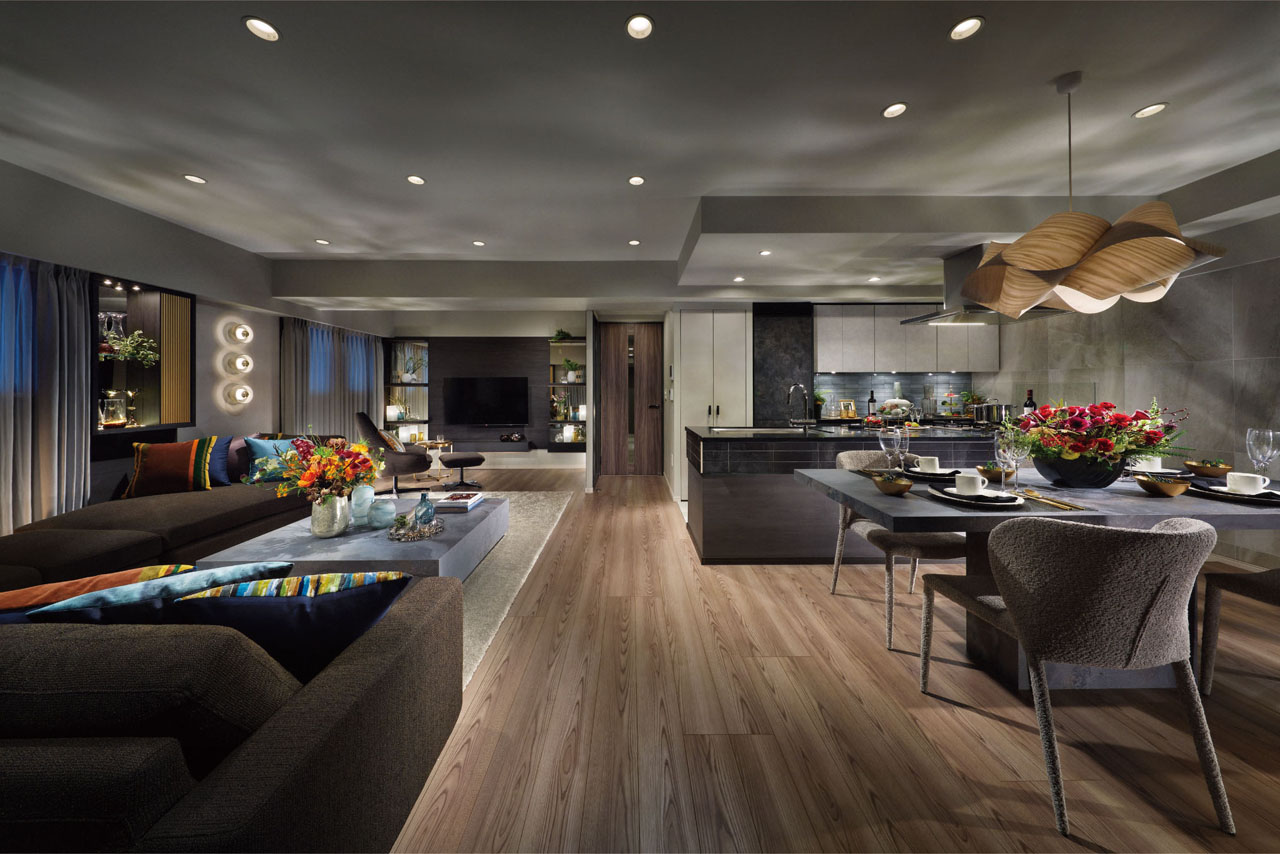 LIVING DINING KITCHEN