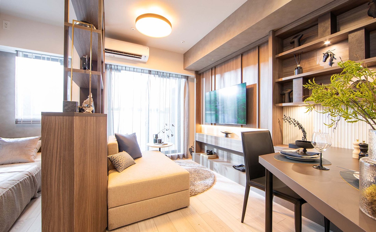 LIVING DINING／BED ROOM