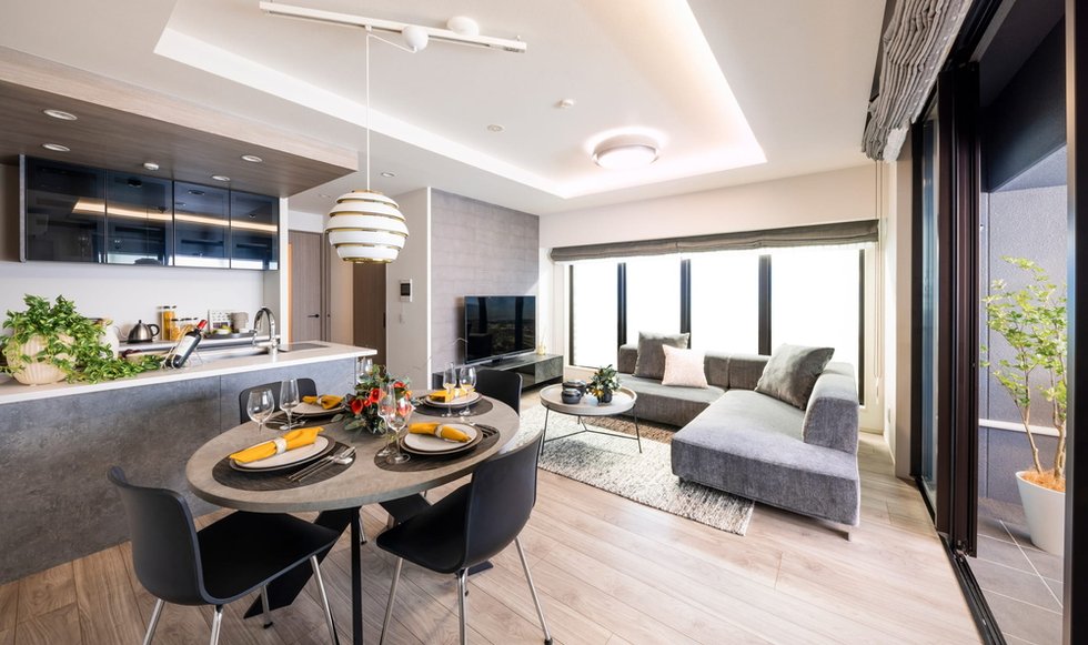LIVING DINING KITCHEN
