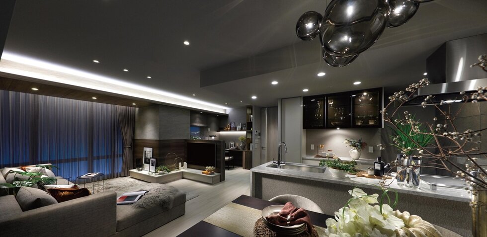 LIVING DINING & KITCHEN & DEN CORNER