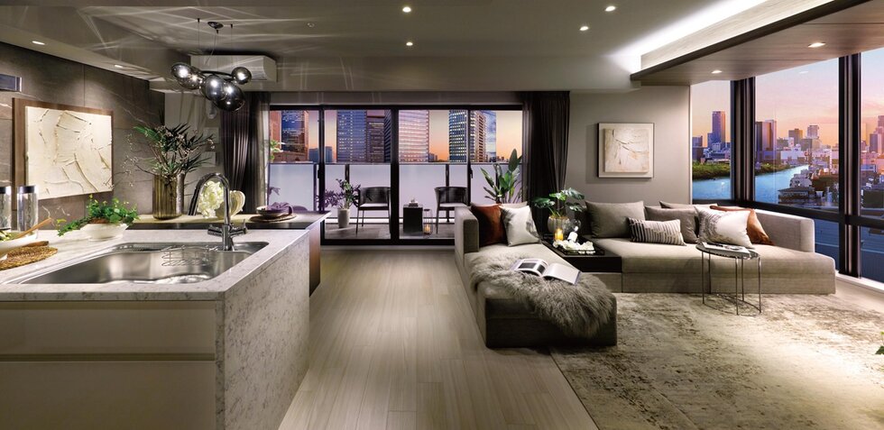 LIVING & DINING & KITCHEN