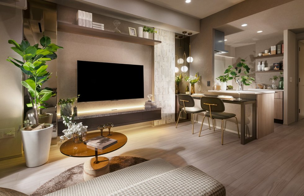 LIVING DINING KITCHEN