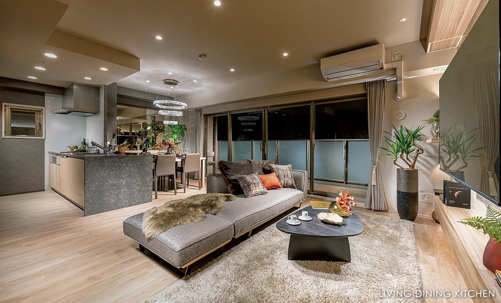 LIVING DINING KITCHEN