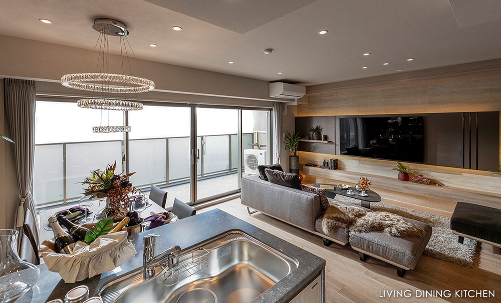 LIVING DINING KITCHEN