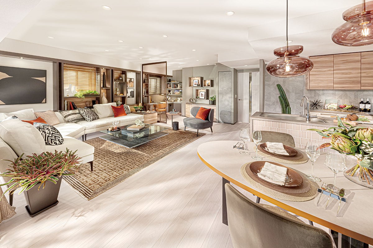 LIVING DINING KITCHEN