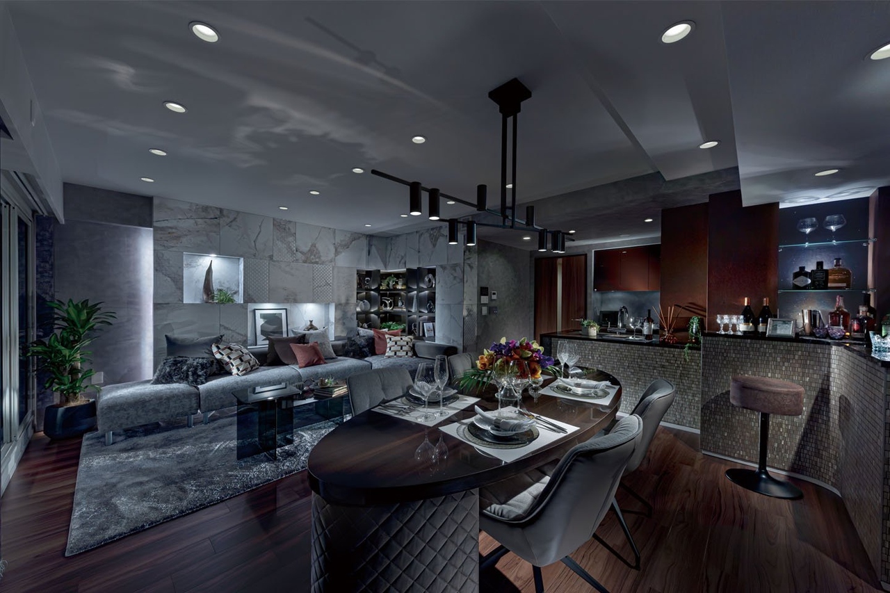 LIVING DINING KITCHEN