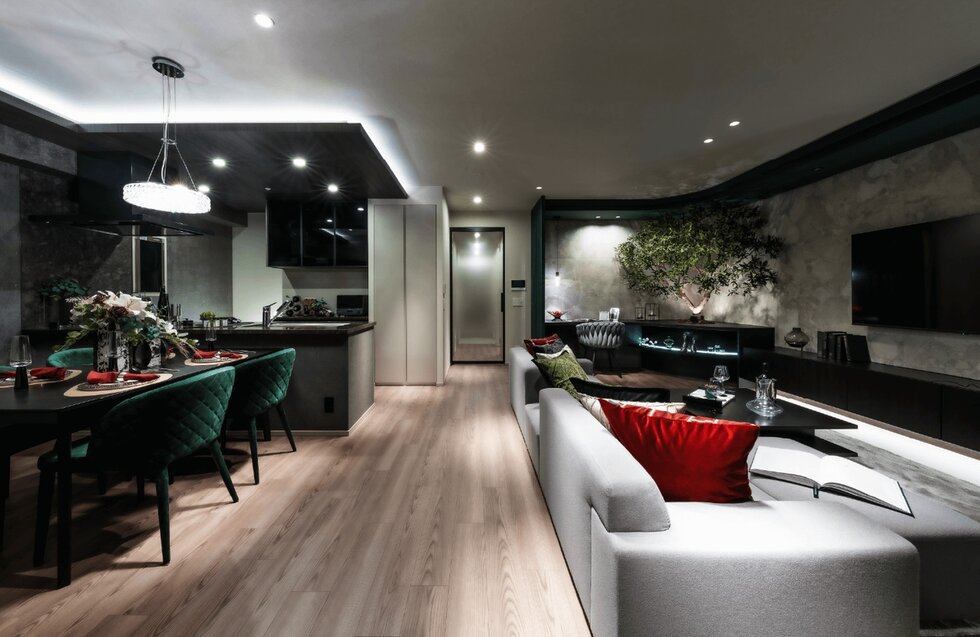 LIVING DINING KITCHEN