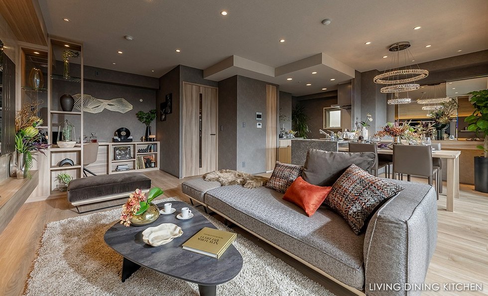 LIVING DINING KITCHEN