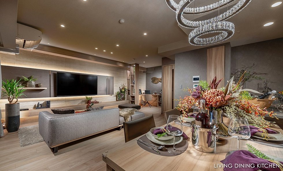 LIVING DINING KITCHEN