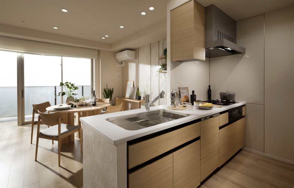 キッチン、リビング・ダイニング