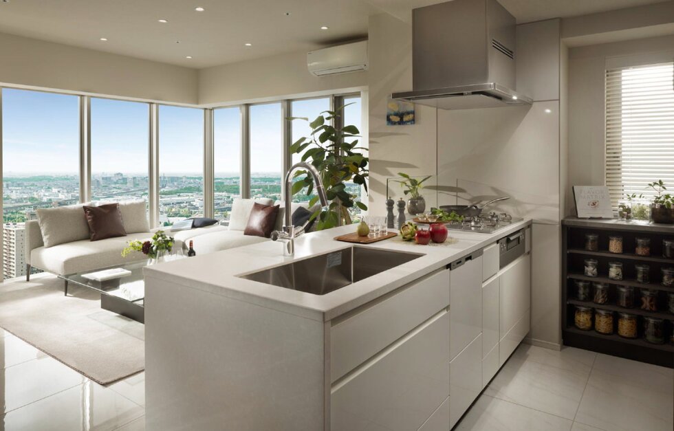 キッチン、リビング・ダイニング