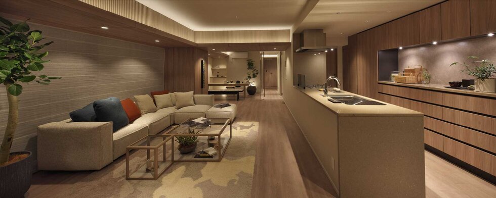 Living Dining Kitchen