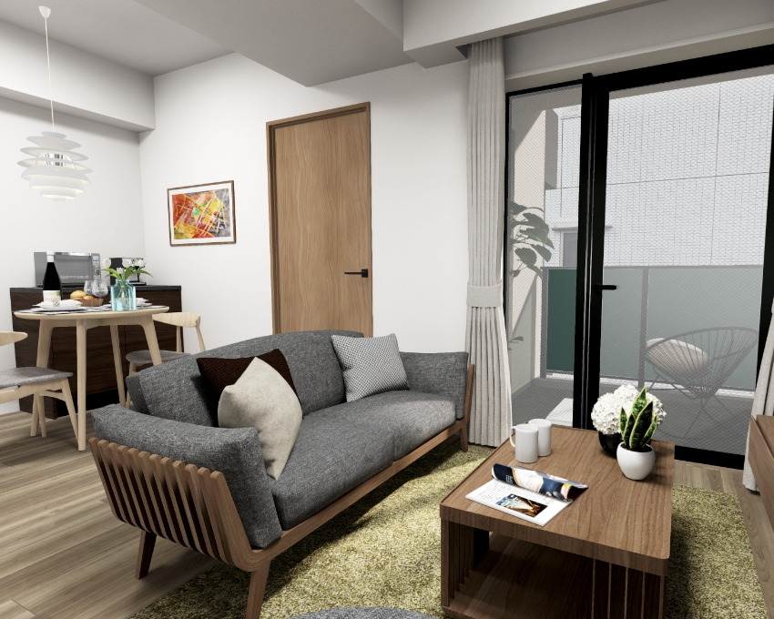 リビング・ダイニング完成予想CG（Aタイプ）