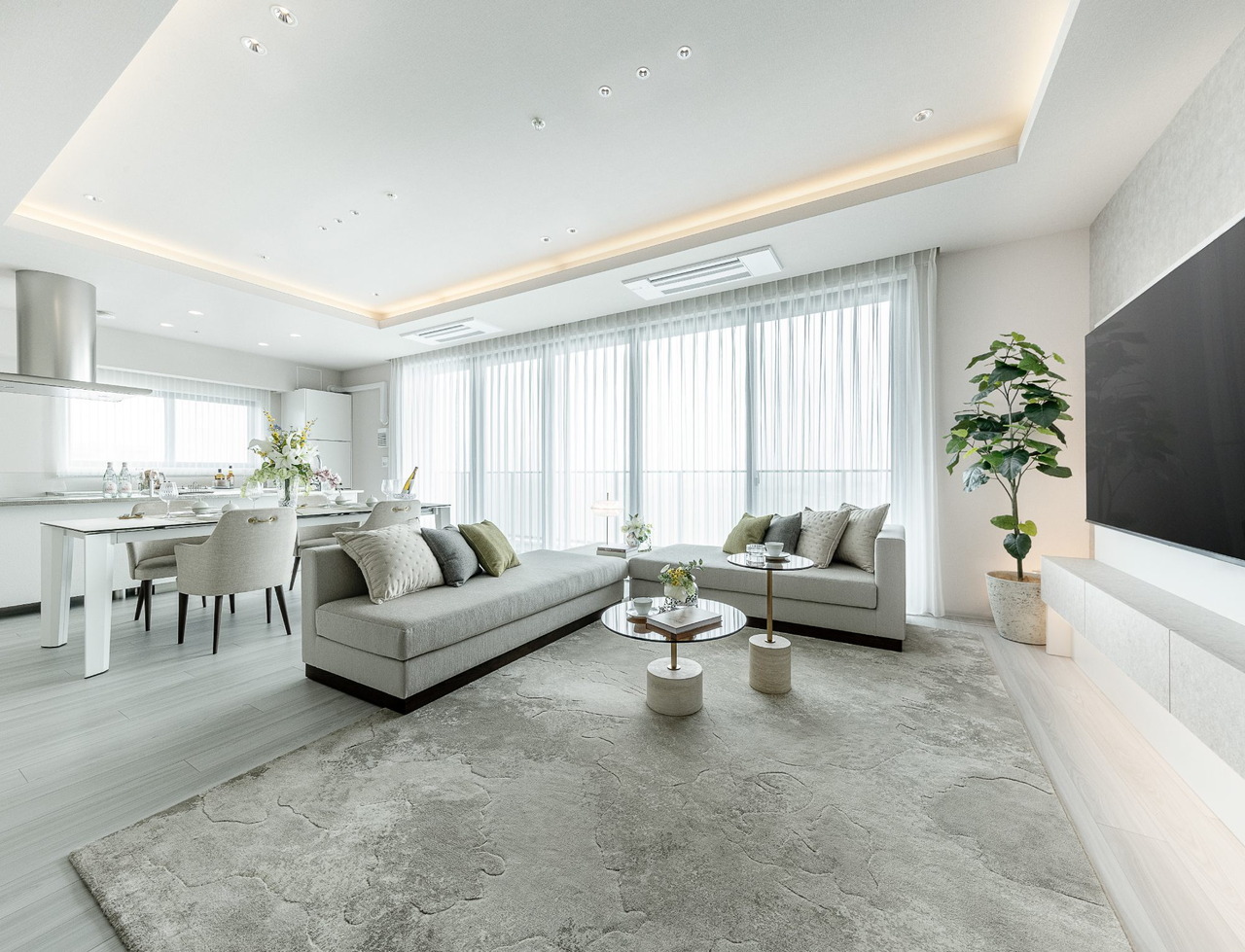 H type Living Dining