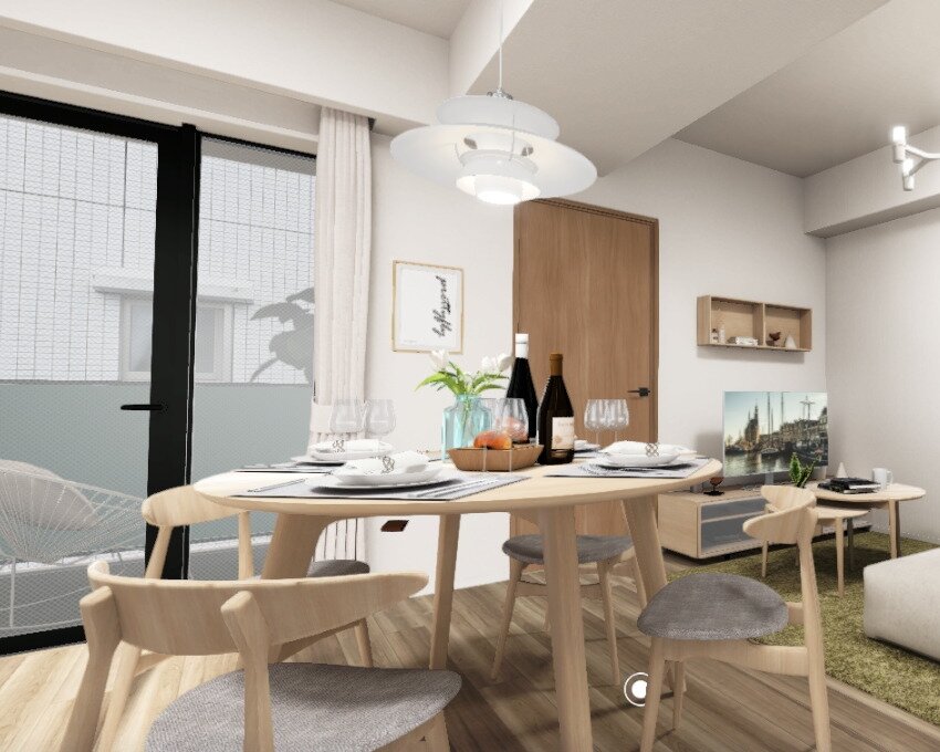 リビング・ダイニング完成予想CG（Fタイプ）