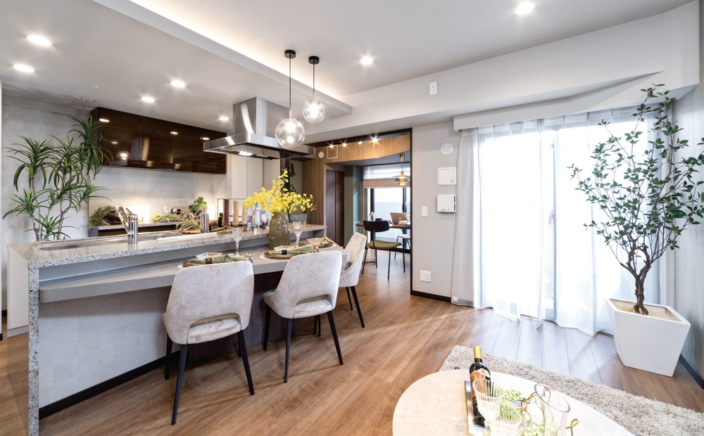 Living Dining Kitchen