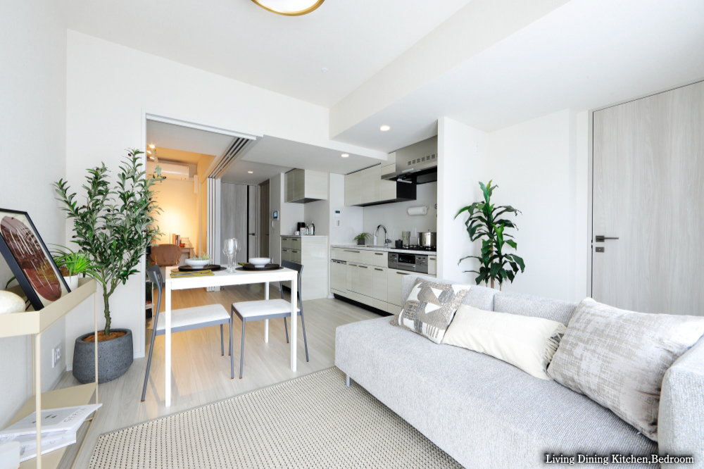 Living Dining Kitchen、Bedroom