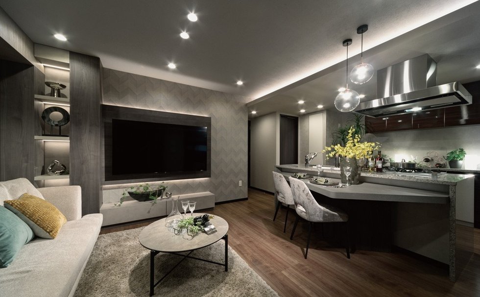 Living Dining Kitchen
