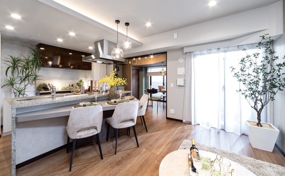 Living Dining Kitchen