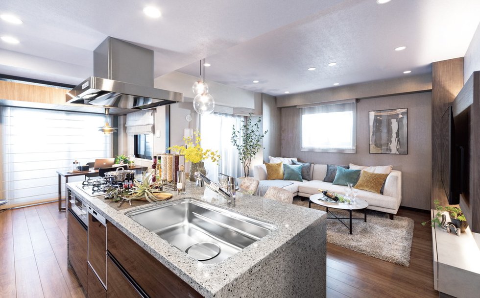 Living Dining Kitchen