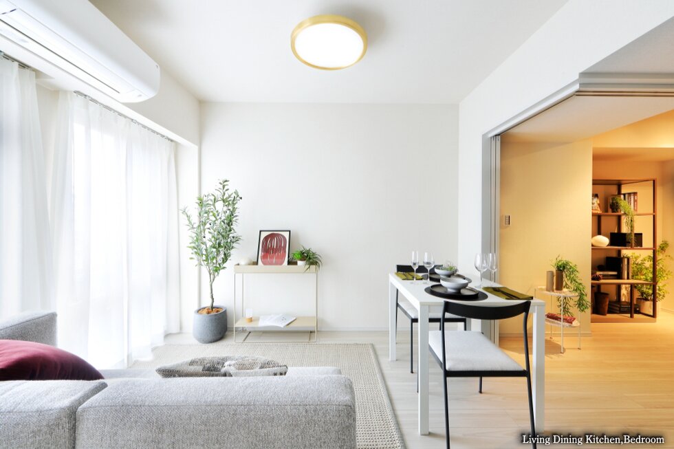 Living Dining Kitchen、Bedroom