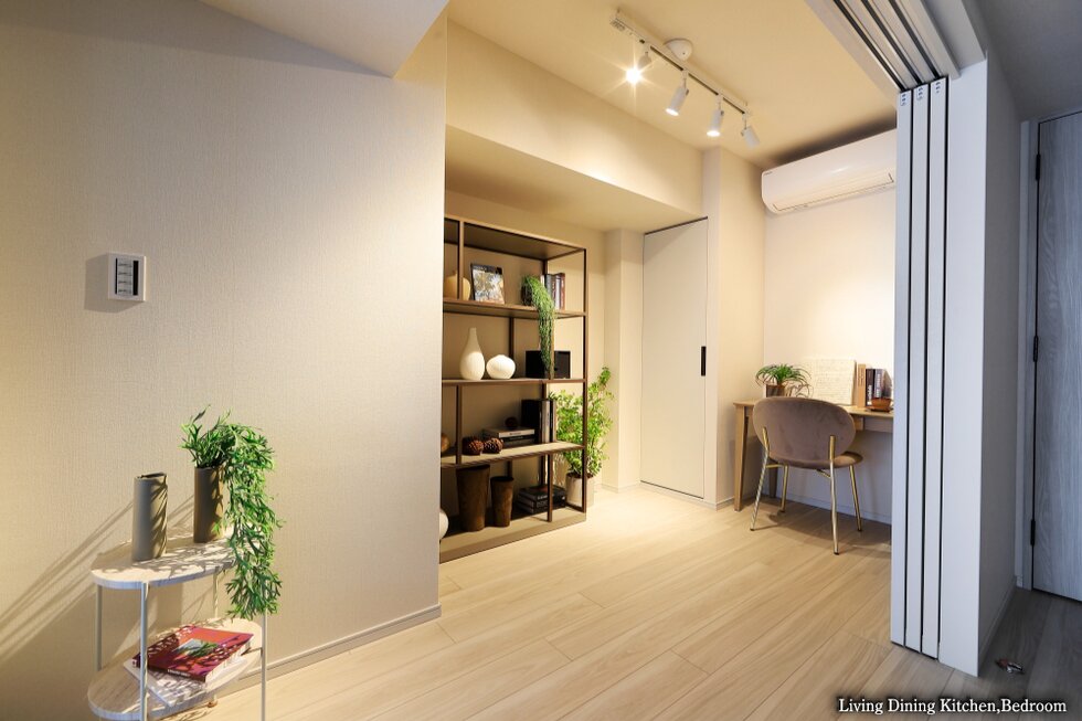 Living Dining Kitchen、Bedroom