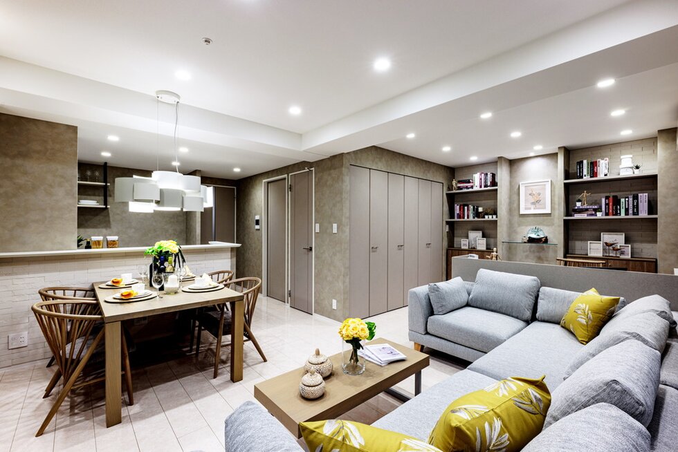 Living Dining Kitchen