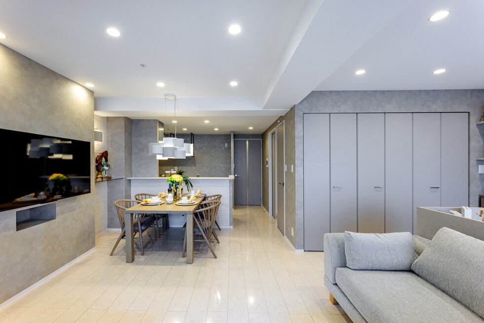 Living Dining Kitchen