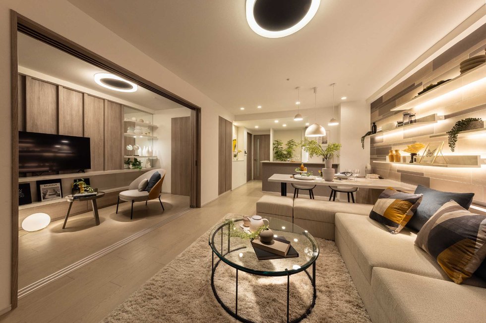 LIVING DINING KITCHEN